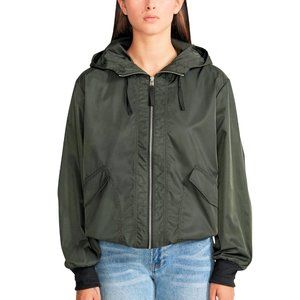 BB Dakota by Steve Madden Hooded All Season Anorak Windbreaker Rain Jacket